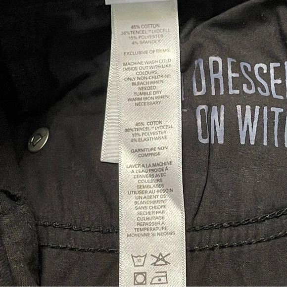 DUER NWOT Performance Denim High Rise Skinny in Black - Picture 12 of 15